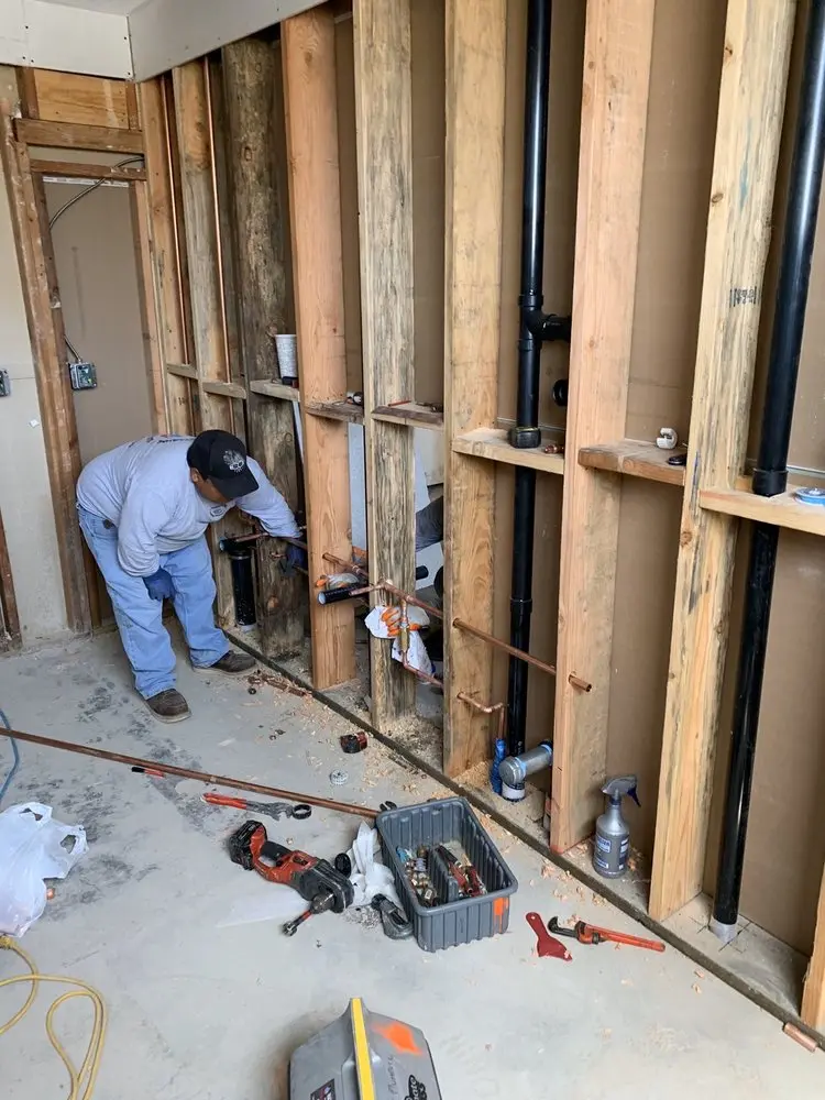 Commercial rough-in plumbing for Water Heater Replacement in Saratoga